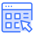 Icon illustration of browser window