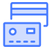Icon illustration of two credit cards